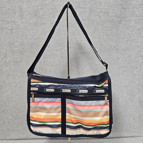 Lesportsac Deluxe Everyday Striped Crossbody Bag - Picture 1 of 12